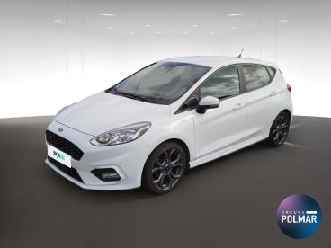 SPOTICAR Ford Fiesta 1.0 Ecoboost 100ch Stop&start St-line 5p Euro6.2 Occasion - Citadine Essence Blanc Glacier - Rouxmesnil-bouteilles - 1204139780_1