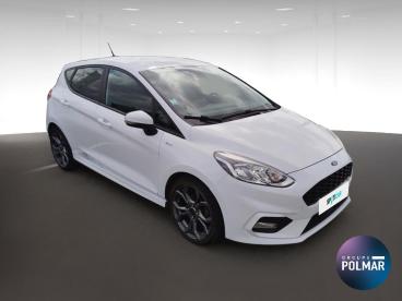 SPOTICAR Ford Fiesta 1.0 Ecoboost 100ch Stop&start St-line 5p Euro6.2 Occasion - Citadine Essence Blanc Glacier - Rouxmesnil-bouteilles - 1204139780_3