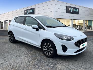 SPOTICAR Ford Fiesta 1.0 Flexifuel 95 Ch S&s Bvm6 Titanium Business Occasion - Citadine Essence Blanc  - Saint Leonard - 1204159479_3