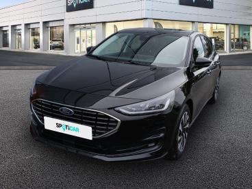 SPOTICAR Ford Focus 1.0 Ecoboost Mhev 125ch Titanium X Business Occasion - Berline Hybride Noir Agate Métallisé - Morlaix Cedex - 1203705827_1