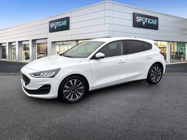 SPOTICAR Ford Focus 1.0 Flexifuel Mhev 125ch Titanium Style Occasion - Berline Hybride Blanc Glacier - Reims - 1203900646_1