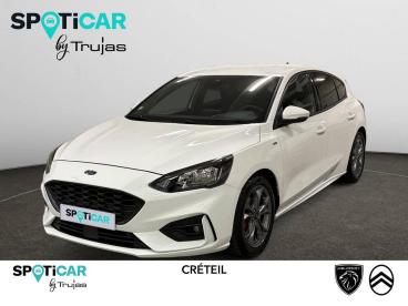 SPOTICAR Ford Focus 1.0 Ecoboost 125 S&s Bva8 St Line Occasion - Berline Essence Blanc - Creteil - 1204183643_1