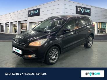 SPOTICAR Ford Kuga 2.0 Tdci 140ch Fap Titanium Occasion - Suv-4x4 Diesel Noir Scala - Normanville - 1204173550_1