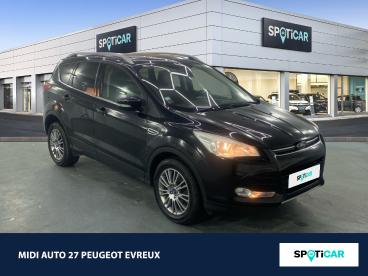 SPOTICAR Ford Kuga 2.0 Tdci 140ch Fap Titanium Occasion - Suv-4x4 Diesel Noir Scala - Normanville - 1204173550_3