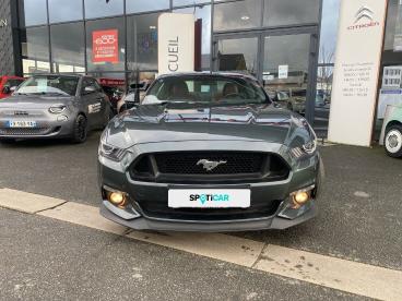 SPOTICAR Ford Mustang 5.0 Ti Vct V8 Gt Occasion - Coupé-cabriolet Essence Vert - Saumur - 1203390468_2