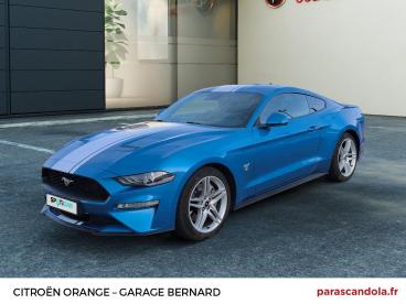 SPOTICAR Ford Mustang 2.3 Ecoboost 290ch Bva10 Occasion - Coupé-cabriolet Essence Bleu Kona - Carpentras - 1204230454_1