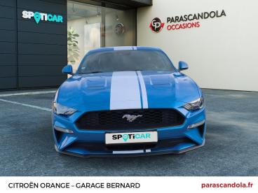 SPOTICAR Ford Mustang 2.3 Ecoboost 290ch Bva10 Occasion - Coupé-cabriolet Essence Bleu Kona - Carpentras - 1204230454_2