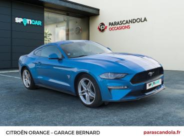 SPOTICAR Ford Mustang 2.3 Ecoboost 290ch Bva10 Occasion - Coupé-cabriolet Essence Bleu Kona - Carpentras - 1204230454_3
