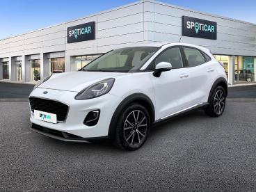 SPOTICAR Ford Puma 1.0 Ecoboost 125ch Mhev Titanium 6cv Occasion - Suv-4x4 Hybride Blanc Glacier - Reims - 1203807197_1