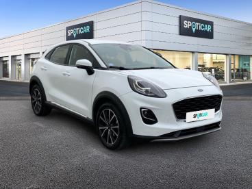 SPOTICAR Ford Puma 1.0 Ecoboost 125ch Mhev Titanium 6cv Occasion - Suv-4x4 Hybride Blanc Glacier - Reims - 1203807197_3