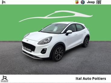 SPOTICAR Ford Puma 1.0 Ecoboost 125ch Mhev Titanium 6cv Occasion - Suv-4x4 Hybride Blanc Glacier - Poitiers - 1203822358_1