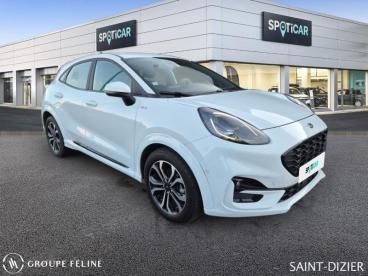 SPOTICAR Ford Puma 1.0 Ecoboost 125ch Mhev St-line 6cv Occasion - Suv-4x4 Hybride Blanc Glacier - Saint Dizier - 1203839456_3