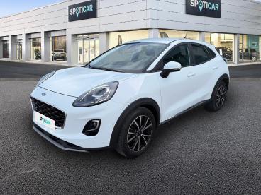SPOTICAR Ford Puma 1.0 Ecoboost 125ch Mhev Titanium Business 6cv Occasion - Suv-4x4 Hybride Blanc Banquise - Libourne - 1203908964_1