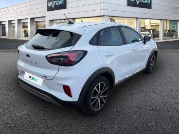 SPOTICAR Ford Puma 1.0 Ecoboost 125ch Mhev Titanium Business 6cv Occasion - Suv-4x4 Hybride Blanc Banquise - Libourne - 1203908964_2