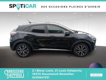 SPOTICAR Ford Puma 1.0 Ecoboost 125ch Mhev Titanium Occasion - Suv-4x4 Hybride Noir Agate Métallisée - Rouxmesnil-bouteilles - 1203916889_4
