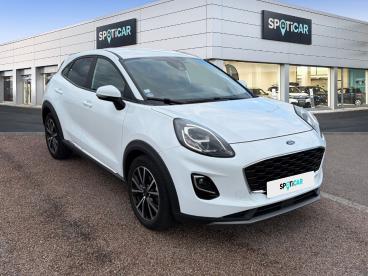 SPOTICAR Ford Puma 1.0 Ecoboost 125ch Mhev Titanium 6cv Occasion - Suv-4x4 Hybride Blanc Glacier - Barberey-saint-sulpice - 1204003755_3