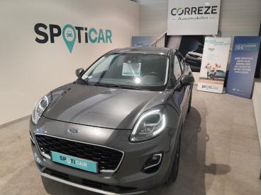 SPOTICAR Ford Puma 1.0 Ecoboost Hybrid 125 Mhev Titanium X Occasion - Suv-4x4 Hybride Gris Foncé - Ussel - 1204014089_1