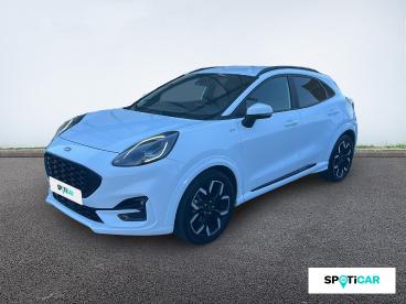 SPOTICAR Ford Puma 1.0 Ecoboost 125ch Mhev St-line X Occasion - Suv-4x4 Hybride Premium Blanc Metropolis - Perpignan - 1204105746_1