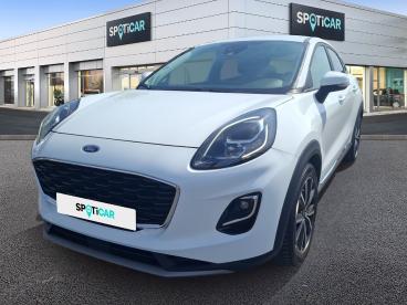 SPOTICAR Ford Puma 1.0 Ecoboost 125ch Mhev Titanium Business 6cv Occasion - Suv-4x4 Hybride Blanc Glacier - Reims - 1204105930_1