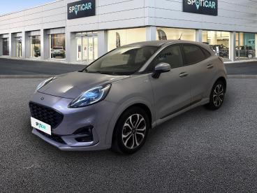 SPOTICAR Ford Puma 1.0 Ecoboost 125ch Mhev St-line 6cv Occasion - Suv-4x4 Hybride Gris Solar Métallisée - Brest - 1204128892_1