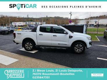 SPOTICAR Ford Ranger 3.2 Tdci 200ch Double Cabine Wildtrak Bva Occasion - Utilitaire Diesel Blanc Glacier - Rouxmesnil-bouteilles - 1203791298_4
