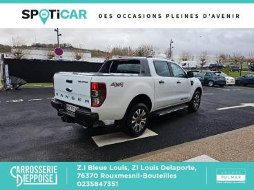 SPOTICAR Ford Ranger 3.2 Tdci 200ch Double Cabine Wildtrak Bva Occasion - Utilitaire Diesel Blanc Glacier - Rouxmesnil-bouteilles - 1203791298_5