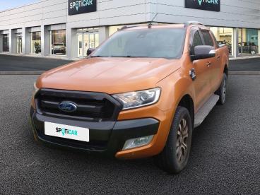 SPOTICAR Ford Ranger Double Cabine 3.2 Tdci 200 4x4 Wildtrak A Occasion - Utilitaire Diesel Orange - Saint Brieuc - 1204043846_1