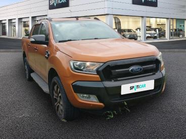 SPOTICAR Ford Ranger Double Cabine 3.2 Tdci 200 4x4 Wildtrak A Occasion - Utilitaire Diesel Orange - Saint Brieuc - 1204043846_3