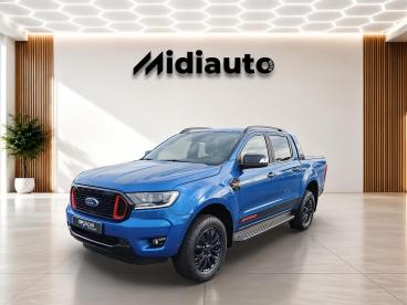 SPOTICAR Ford Ranger 2.0 Tdci 213ch Double Cabine Stormtrak Bva10 Occasion - Utilitaire Diesel Bleu Lightning Métallisé - Montauban - 1204155905_1