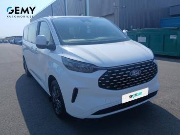 SPOTICAR Ford Tourneo Custom 320 L2h1 2.0 Ecoblue 150 Ch Titanium Occasion - Familiale Diesel Blanc - Pontivy - 1204169442_3