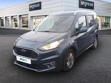 SPOTICAR Ford Tourneo Connect 1.5 Ecoblue 100ch Stop&start Titanium Tpmr Occasion - Familiale Diesel Bleu - Morlaix - 1203854733_1