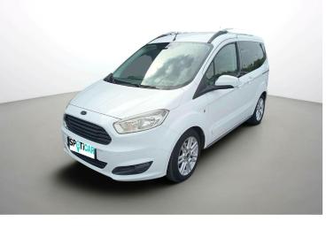 SPOTICAR Ford Tourneo Courier 1.0e 100ch Titanium Occasion - Familiale Essence Blanc Glacier - Saint Quentin - 1204151713_1
