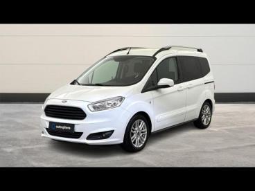 SPOTICAR Ford Tourneo Courier 1.0e 100ch Titanium Occasion - Familiale Essence Blanc Glacier - Chatellerault - 1204154611_1