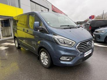 SPOTICAR Ford Tourneo Custom 320 L1h1 1.0 Ecoboost 120ch Phev Titanium Occasion - Familiale Hybride Rechargeable Peinture Métallisée Bleu Azur - Vert Saint Denis - 1203894364_3