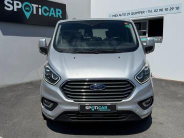 SPOTICAR Ford Tourneo Custom 320 L2h1 2.0 Ecoblue 130ch Titanium Bva / 9 Places Occasion - Familiale Diesel Peinture Métallisée Gris Lunaire - Quimper - 1204090991_3