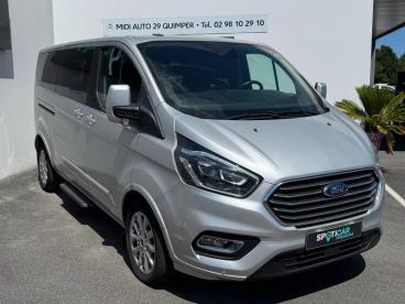 SPOTICAR Ford Tourneo Custom 320 L2h1 2.0 Ecoblue 130ch Titanium Bva / 9 Places Occasion - Familiale Diesel Peinture Métallisée Gris Lunaire - Quimper - 1204090991_4