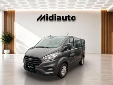 SPOTICAR Ford Tourneo Custom 320 L1h1 2.0 Ecoblue 130 Trend Business // 8 Place Occasion - Familiale Diesel Peinture Métallisée Gris Lunaire - Limoges - 1204129634_1