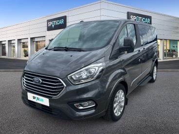 SPOTICAR Ford Tourneo Custom 320 L1h1 2.0 Ecoblue 130ch Titanium Bva 7cv Occasion - Familiale Diesel Peinture Métallisée Gris Magnetic - Bourgoin Jallieu - 1204134156_1
