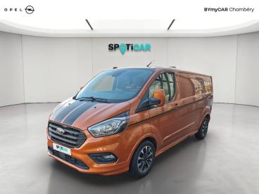 SPOTICAR Ford Transit Custom Fourgon 320 L2h1 2.0 Ecoblue 185 Bva Sport Occasion - Utilitaire Diesel Orange - Chambery - 1203871655_1
