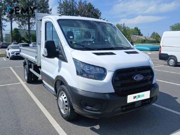 SPOTICAR Ford Transit Benne P350 L2 2.0 Ecoblue 130 S&s Hdt Euro Vi Ambi Occasion - Utilitaire Diesel Blanc - Pontivy - 1203996531_3