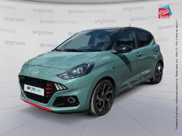 SPOTICAR Hyundai I10 1.0 T-gdi 100ch N Line Occasion - Citadine Essence Vert - Prix les mezieres - 1204038757_1