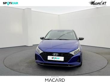 SPOTICAR Hyundai I20 1.0 T-gdi 100ch Hybrid Executive Dct-7 Occasion - Citadine Hybride Intense Blue Métal/toit/rétro Black - Boe - 1204098436_2