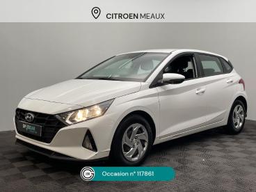 SPOTICAR Hyundai I20 1.2 84 Intuitive Occasion - Citadine Essence Blanc - Mareuil Les Meaux - 1204211527_1