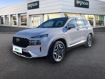 SPOTICAR Hyundai Santa Fe Santafe 1.6 T-gdi Plug-in 265 Htrac Bva6 Executive Occasion - Suv-4x4 Hybride Rechargeable Blanc - Barberey-saint-sulpice - 1203871276_1
