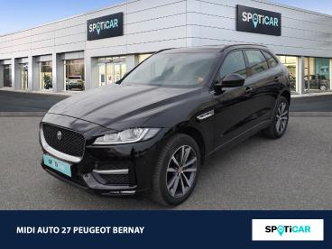 SPOTICAR Jaguar F-pace 2.0d 180ch R-sport Awd Bva8 Occasion - Suv-4x4 Diesel Santorini Black - Bernay - 1203697229_1