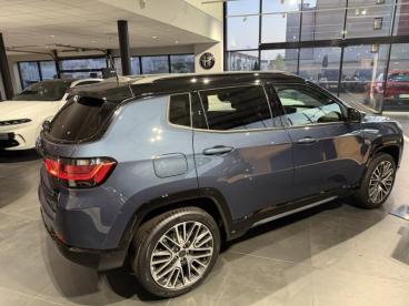 SPOTICAR Jeep Compass 1.3 Turbo T4 240ch Phev 4xe Summit At6 Eawd Occasion - Suv-4x4 Hybride Rechargeable Blue Shade Métallisé+toit Noir - Montlhery - 1203404357_5