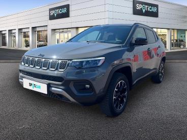 SPOTICAR Jeep Compass 1.3 Phev T4 240 Ch 4xe Eawd Upland Occasion - Suv-4x4 Hybride Rechargeable Gris Fonce - Barberey-saint-sulpice - 1203465870_1
