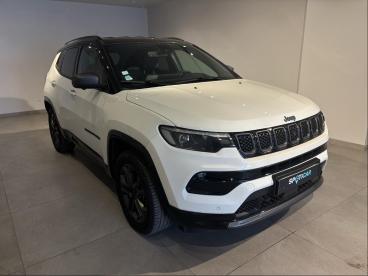 SPOTICAR Jeep Compass 1.3 Turbo T4 190ch Phev 4xe 80th Anniversary At6 E Occasion - Suv-4x4 Hybride Rechargeable Alpine White+toit Noir - Corbeil Essonnes - 1203580827_1