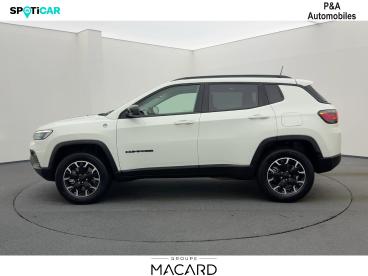 SPOTICAR Jeep Compass 1.3 Turbo T4 240ch Phev 4xe Trailhawk At6 Eawd Occasion - Suv-4x4 Hybride Rechargeable Alpine White - Montauban - 1203600695_1