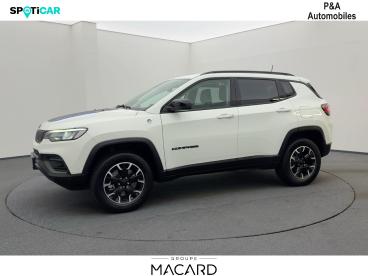 SPOTICAR Jeep Compass 1.3 Turbo T4 240ch Phev 4xe Trailhawk At6 Eawd Occasion - Suv-4x4 Hybride Rechargeable Alpine White - Montauban - 1203600695_2